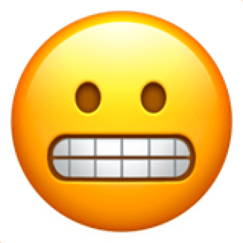 grimacing face